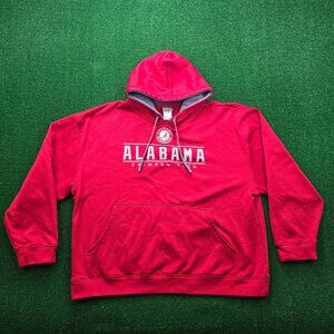Alabama Crimson Tide Sweater Hoodie Mens‎ 2XL Red Pullover NCAA College Football